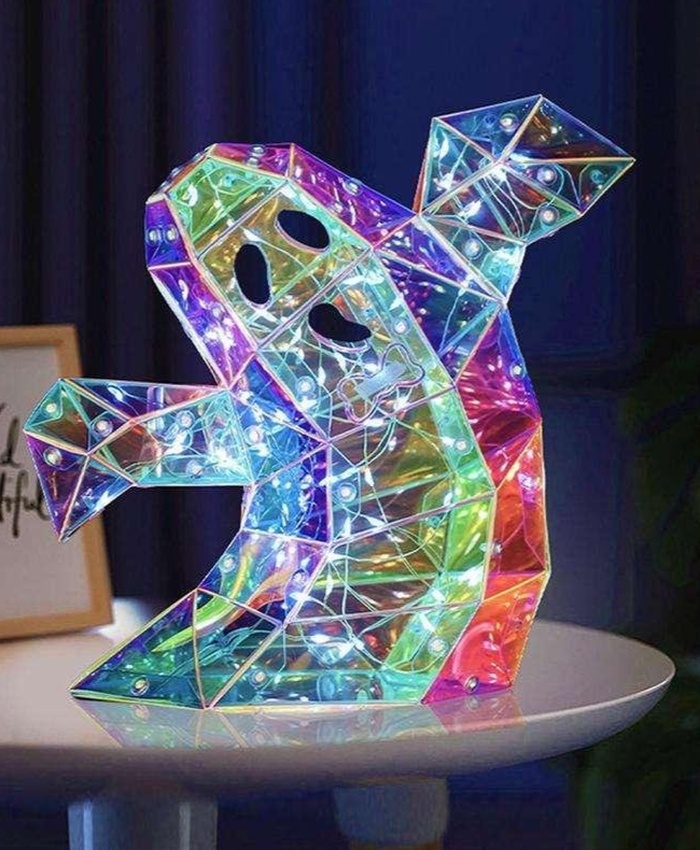 Colorful Ghost LED Light Prism Statue